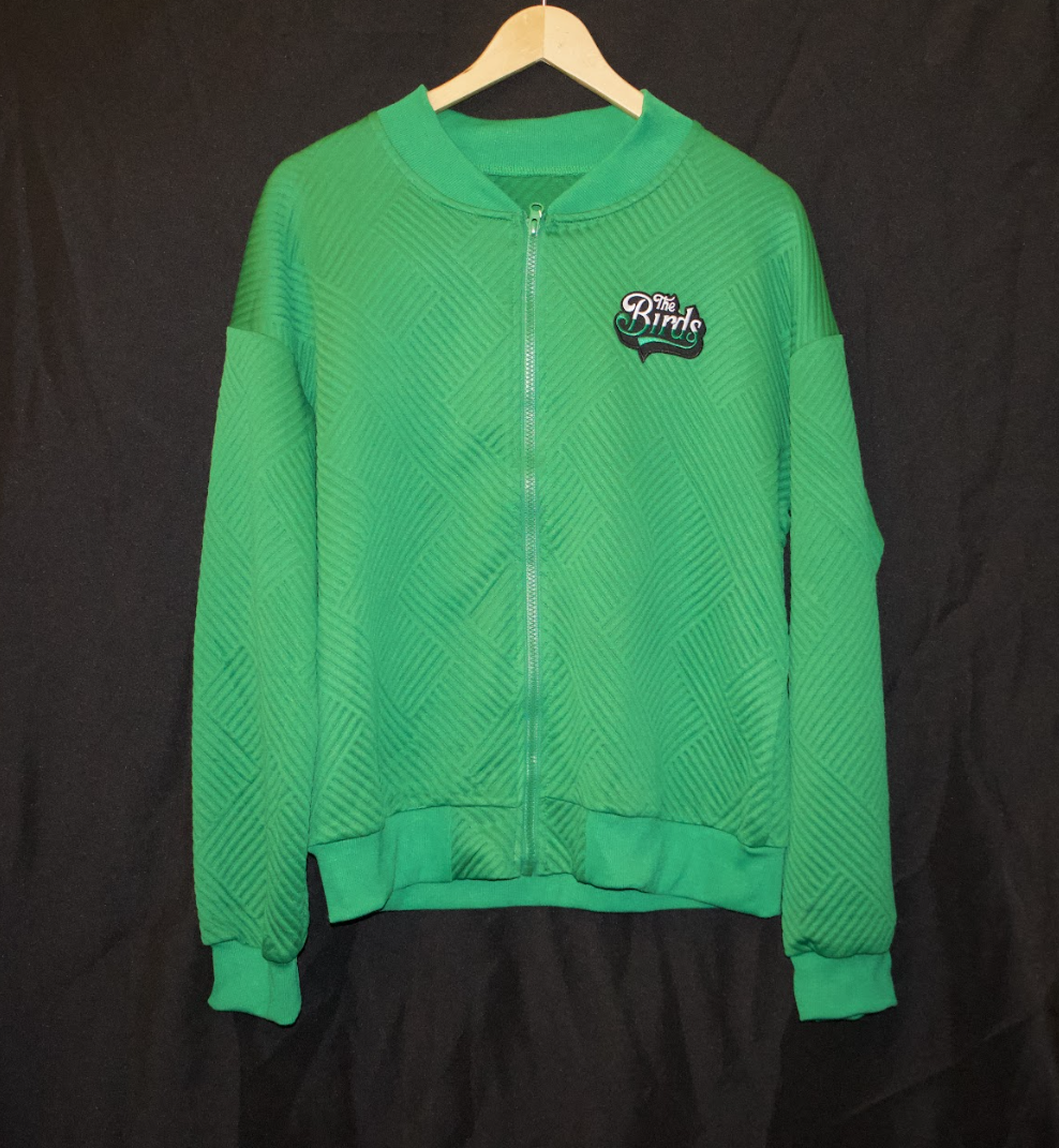 Kelly Green “The Birds” Zip-Up Jacket