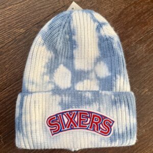 Sixers Blue & White Knit Hat